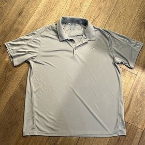 ADIDAS | climacool gray polo, size XL